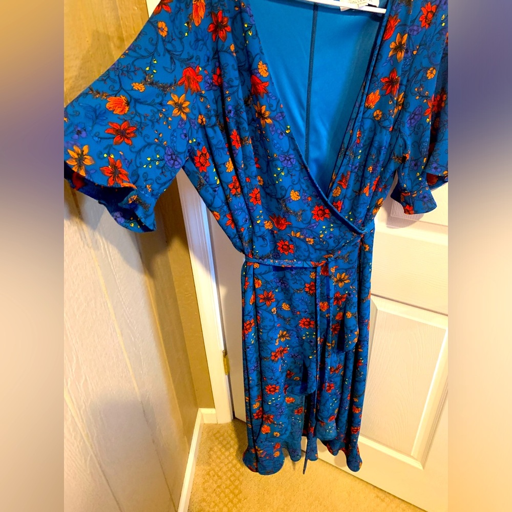 Sabrina collective wrap midi dress
